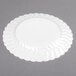 Fineline Flairware 207-WH 7 1/2" White Plastic Plate - 180/Case Main Thumbnail 3
