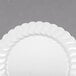 Fineline Flairware 207-WH 7 1/2" White Plastic Plate - 180/Case Main Thumbnail 4