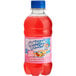 A close up of a case of Hawaiian Punch Lemon Berry Squeeze with a bottle of red beverage.
