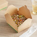EcoChoice 7 3/4" x 5 1/2" x 2" Kraft PLA Lined Compostable #2 Take-Out Container - 200/Case Main Thumbnail 1