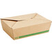 EcoChoice 7 3/4" x 5 1/2" x 2 1/2" Kraft PLA Lined Compostable #3 Take-Out Container - 200/Case Main Thumbnail 2