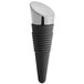A Franmara Zocco rubber bottle stopper with a graphite-plated top featuring black and silver accents.