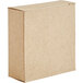 A Lavex Kraft cardboard box with a lid.
