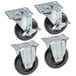 Cooking Performance Group 4 inch Casters for Open Pot Floor Fryers - 4/Set