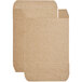 A brown rectangular cardboard carton with a lid.