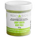 A container of Roxy & Rich light green fat dispersible food coloring powder.
