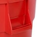 Continental 4444RD Huskee 44 Gallon Red Round Trash Can Main Thumbnail 5