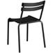 Lancaster Table & Seating Black Powder Coated Aluminum Outdoor Side Chair Main Thumbnail 4