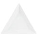 CAC TUP-8 Triumph 8" Bright White Triangular Porcelain Plate - 24/Case Main Thumbnail 1