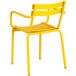Lancaster Table & Seating Yellow Powder Coated Aluminum Outdoor Arm Chair Main Thumbnail 4