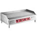 An Avantco stainless steel countertop electric griddle.