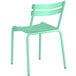 Lancaster Table & Seating Sea Foam Powder Coated Aluminum Outdoor Side Chair Main Thumbnail 4