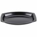 Genpak LAM79-3L Elite 9" x 7" Black Laminated Foam Platter - 500/Case Main Thumbnail 3