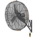 A black Big Ass Fans wall-mounted fan.