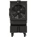 A large black Big Ass Fans Cool-Space 300 evaporative cooler with wheels.