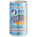 A 6 pack of Polar Diet Pink Grapefruit soda cans with blue labels.
