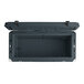 A grey CaterGator outdoor cooler with the lid open.