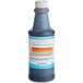 A close up of a blue bottle of LorAnn Coffee Espresso flavor fountain syrup.