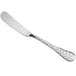 An Acopa Inspira stainless steel butter knife with a textured handle.