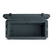 A grey CaterGator outdoor cooler with the lid open.