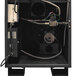 A black Quick Ship Primo SENTINEL-Xr20 coffee roaster with wires and cables inside.