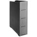 A black rectangular KleanTake cup dispenser cabinet with three slots and a top lid/straw organizer.
