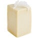 A block of Imported Pecorino Romano cheese wrapped in white plastic.