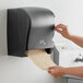 Lavex Janitorial Translucent Black Lever Activated Paper Towel Dispenser Main Thumbnail 1