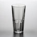 A clear Duralex Jazz highball glass with a straight face.