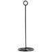 An American Metalcraft black metal stand with a circular base.
