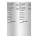 A sheet of CaterGator preparation adhesive labels for front-loading pan carriers, featuring sections for item details, loading time, destination, and contents.