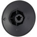 A black circular Cooking Performance Group temperature dial knob with a hole in the center.