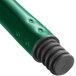 A green fiberglass tube with a black rubber end.