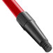 A red Lavex threaded fiberglass broom/squeegee handle.