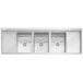 Regency 94" 16-Gauge Stainless Steel Three Compartment Commercial Sink with 2 Drainboards - 18" x 24" x 14" Bowls Main Thumbnail 6