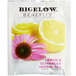A package of Bigelow Benefits Lemon and Echinacea Herbal Tea Bags.