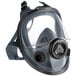 A Honeywell North 5400 Series full facepiece air-purifying respirator with a clear face shield.