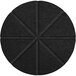 A black Versare SoundSorb wall-mounted acoustic circle with a circular pattern.