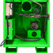 A green Primo coffee roaster with wires and a metal case.