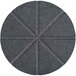 A dark grey Versare SoundSorb wall-mounted circle with a beveled star design.