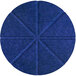 A blue circular Versare SoundSorb acoustic panel with a circular star design.