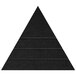 A black Versare SoundSorb triangle with black beveled lines.