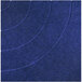 A blue fabric Versare SoundSorb acoustic square with a curved line design.