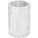 Tablecraft 5488W White Marble Wine Cooler - 7" x 5" Main Thumbnail 2