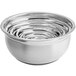Choice 13 Qt. Stainless Steel Mixing Bowl with Silicone Bottom Main Thumbnail 4