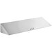 A white rectangular Avantco stainless steel pan rail lid with a metal handle.