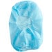 Malt Impact PolyLite Blue Polypropylene Hood Bouffant / Beard Cover - 100/Pack Main Thumbnail 2