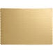 A gold double-wall laminated corrugated full sheet cake board.