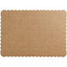 13 3/4" x 9 3/4" Gold Laminated Corrugated 1/4 Sheet Cake Board - 50/Case Main Thumbnail 4