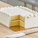 13 3/4" x 9 3/4" Gold Laminated Corrugated 1/4 Sheet Cake Board - 50/Case Main Thumbnail 1